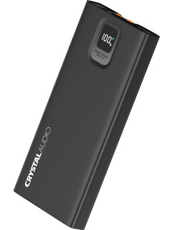 Crystal Audio PBK8 Power Bank 10000mAh 20W με Θύρα USB-A & 3 Θύρες USB-C Black