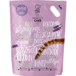 Perfect Care Silica Κρυσταλλική Άμμος Γάτας με Άρωμα Λεβάντα 5.8lt