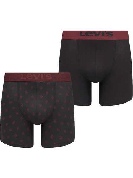 Levi's Ανδρικά Μποξεράκια Σετ 2Pack Μαύρα 37149-1171