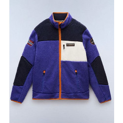 Napapijri Ανδρική Ζακέτα Fleece με Φερμουάρ Μωβ NP0A4GNT-MCC