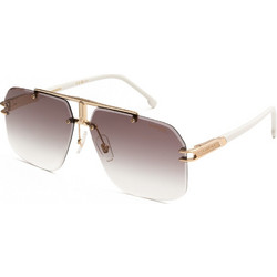 Carrera CA1054S VVPYK Ανδρικά Γυαλιά Ηλίου Aviator Κοκάλινα Λευκά με Καφέ Φακό