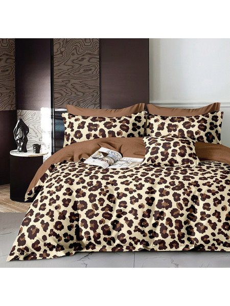 Beauty Home Σετ Σεντόνια Υπέρδιπλα Βαμβακοσατέν 230x260 Alyssia Art 12273 Μπεζ