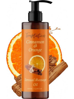 QKnatur Cinnamon & Orange Sensual Λάδι Μασάζ 200ml