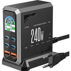 Blitzwolf BW-S31 Βάση Φόρτισης με 2 Θύρες USB-A & 4 Θύρες USB-C 240W Quick Charge 4.0+ & Power Delivery