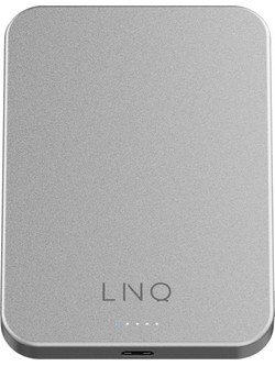LinQ LQWP052 Wireless Magsafe Power Bank 5000mAh με Θύρα USB-C Silver Grey