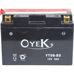 Oyek Μπαταρία Μοτοσυκλέτας YT9B-BS 8Ah