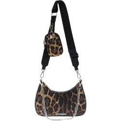 Steve Madden Bvital Γυναικείο Τσαντάκι Χιαστί από Δερματίνη Καφέ με Ιμάντα 13000561