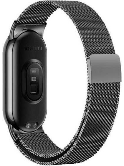 Beline Magnetic Λουράκι Μεταλλικό Black (Xiaomi Smart Band 9 / 8)