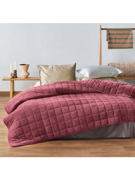 Kentia Κουβερτοπάπλωμα Ημίδιπλο Hollowfiber 180x240 Sutton 05 Wine