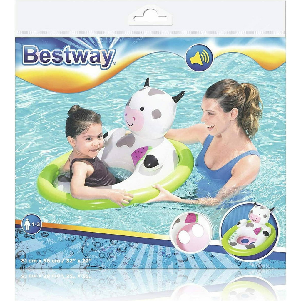 Bestway Βρεφικό Σωσίβιο Swimtrainer 81cm για 1-3 Ετών Λευκό 34058-1 ...