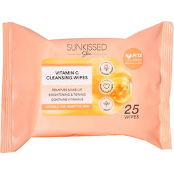 Sunkissed Skin Vitamin C Μαντηλάκια Ντεμακιγιάζ 25τμχ