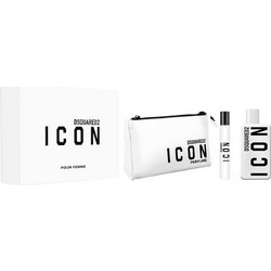 Dsquared2 Icon Pour Femme Eau de Parfum 100ml + 10ml + Cosmetic Bag