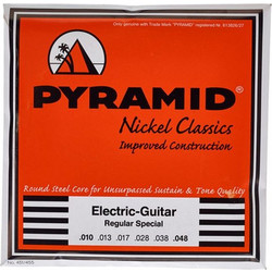 Pyramid Nickel Classics Σετ 6 Χορδές Ηλεκτρικής Κιθάρας Pure Nickel 10-48" Normal Tension