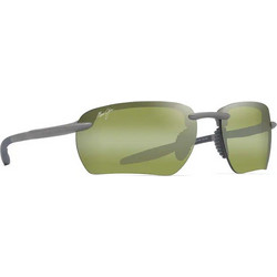 Maui Jim HTP336-14 Ανδρικά Γυαλιά Ηλίου Ορθογώνια Κοκάλινα Γκρι με Πράσινο Φακό