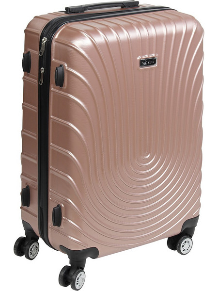 Keskor 16663-2 Βαλίτσα Μεσαία 66x43x24cm με 4 Ρόδες Ροζ Χρυσή