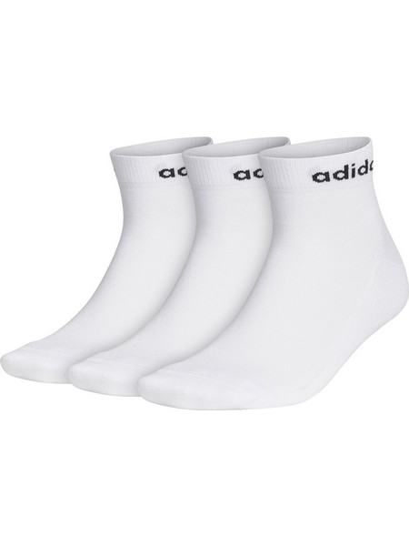 Adidas Ανδρικές Κάλτσες Κοντές Λευκές 3Pack GE1381