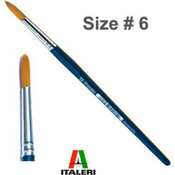Italeri Πινέλο Ζωγραφικής No6 Στρογγυλό με Συνθετική Τρίχα 51209