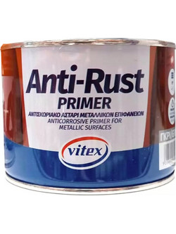 Vitex ANTIRUST Αντισκωριακό Ακρυλικό Αστάρι Διαλύτου Γκρι 0.375lt