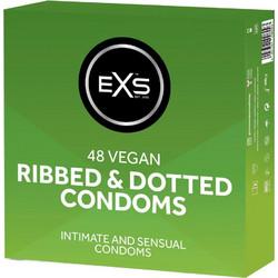 EXS Ribbed Dotted & Flared Προφυλακτικά με Ραβδώσεις 48τμχ