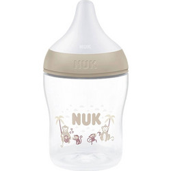 Nuk Perfect Match Μπιμπερό με Θηλή Σιλικόνης κατά των Κολικών 0+ Μηνών Monkey Beige 150ml