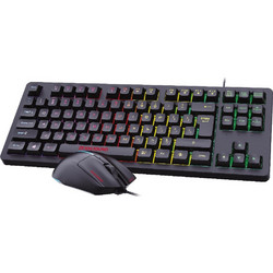 Zeroground KB-2300GUMS Soki v3.0 Σετ Gaming Πληκτρολόγιο TenKeyLess RGB Black