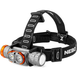 Nebo TRANSCEND Επαναφορτιζόμενος Φακός Κεφαλής 3000lm