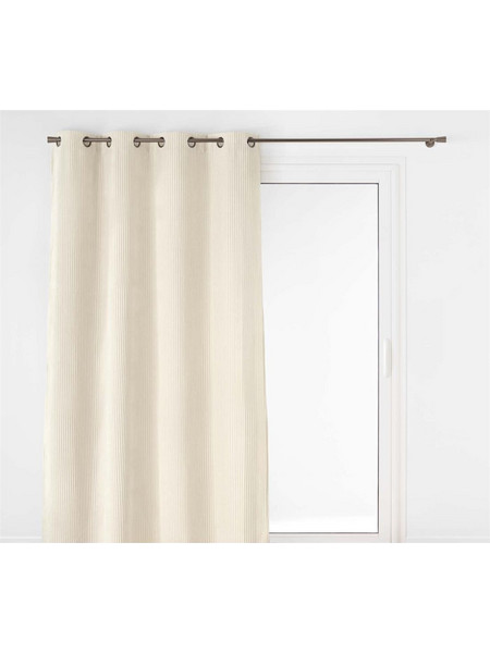 Mastershop Κουρτίνα Βελουτέ με Τρουκς 140x260 Embossed 027.1612777 Εκρού