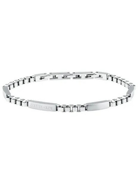 Trussardi Ανδρικό Βραχιόλι Χειροπέδα από Ατσάλι Ασημί TJAXV37
