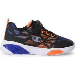 Champion Wave Παιδικά Sneakers με Φωτάκια Μαύρα Royal Blue Πορτοκαλί S33227-KK018