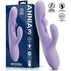 IntoYou Annia 3 G-Spot Vibrator with Internal Wiggling Δονητής Rabbit Μωβ