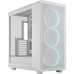Fractal Design Epoch XL White Midi Tower Κουτί Υπολογιστή RGB με Πλαϊνό Παράθυρο