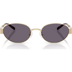 Tory Burch TY6116 33461A Γυναικεία Γυαλιά Ηλίου Οβάλ Μεταλλικά Χρυσά με Μαύρο Φακό