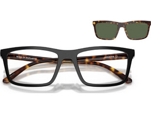 Arnette AN4333 27701W Ανδρικός Σκελετός Γυαλιών Οράσεως με Clip-On Κοκάλινος Μαύρος Καφέ