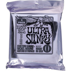 Ernie Ball Ultra Slinky 3227 3-Pack Σετ 6 Χορδές Ηλεκτρικής Κιθάρας Nickel Plated Steel 10-48"
