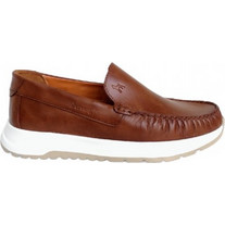 Boxer Ανδρικά Μοκασίνια Loafers Δερμάτινα Καφέ 21330-15-019
