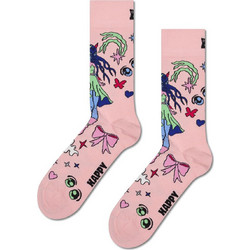 Happy Socks Fairy Land Βαμβακερές Γυναικείες Κάλτσες Ροζ με Σχέδια P003221