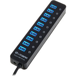 Thomann 572981 USB Hub 3.0 USB-A με 10 Θύρες USB-A & Εξωτερική Παροχή Ρεύματος