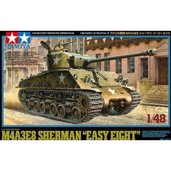 Tamiya US Medium Tank M4A3E8 Sherman Συναρμολογούμενο Πλαστικό Μοντέλο Τανκ 1:48