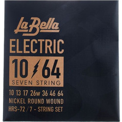 La Bella HRS-72 Σετ 7 Χορδές Ηλεκτρικής Κιθάρας Nickel Plated Steel 10-64" Medium Tension