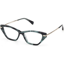 Max Mara MM5176V 098 Γυναικείος Σκελετός Γυαλιών Οράσεως Κοκάλινος Μεταλλικός Χρυσός Μπλε