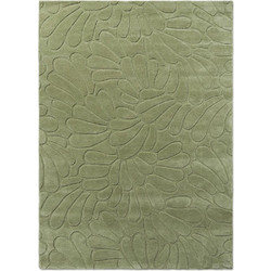 Laura Ashley Coleby Petals Χειροποίητο Χαλί Ορθογώνιο Μάλλινο 170x240cm 078807 Hedgerow Green