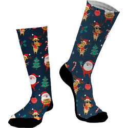 Dimisocks Do You Dare Christmas Santa Claus Χριστουγεννιάτικες Ανδρικές Κάλτσες Ψηλές Navy Μπλε 70069