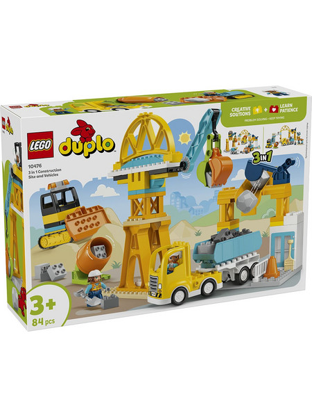 Lego Duplo 3-in-1 Construction Site & Vehicles για 3+ Ετών 10476