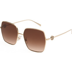 Tory Burch TB6118D 336213 Γυναικεία Γυαλιά Ηλίου Τετράγωνα Μεταλλικά Χρυσά με Καφέ Φακό