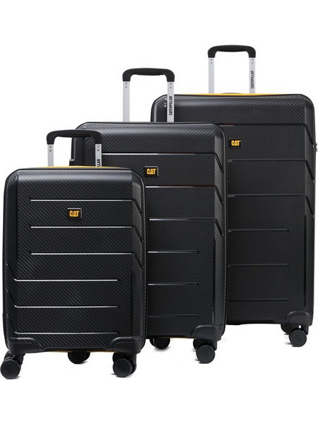 CAT Venture 84922-01 Σετ Βαλίτσες 3τμχ Μαύρες