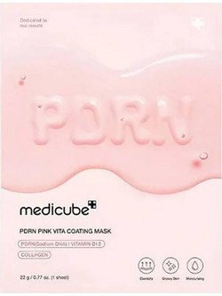 Medicube PDRN Pink Vita Coating Sheet Μάσκα Προσώπου για Ακμή 22gr