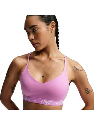 Nike Indy Αθλητικό Μπουστάκι με Χαμηλή Στήριξη & Αφαιρούμενη Ενίσχυση Ροζ FD1062-503