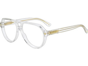 Dsquared2 D20204 900 Ανδρικός Σκελετός Γυαλιών Οράσεως Κοκάλινος Διαφανής