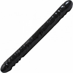 Doc Johnson Veined Double Header Διπλό Dildo Μαύρο