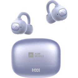AGM Open Buds 1 Ακουστικά Bluetooth Open Ear Ανθεκτικά στο Νερό Purple
